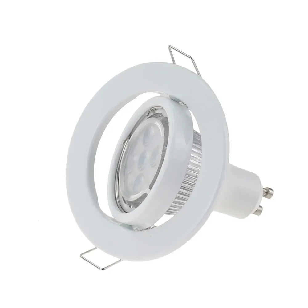 CowLost | joyinled-recessed-downlight-housing-round-70mm-cutout-gu10-holder-iron-base-10pcs-led-ceiling-light-accessories-for-installation |9
