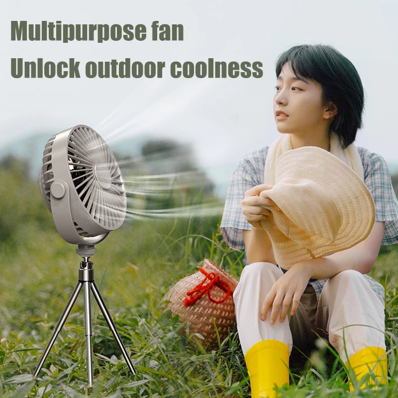 CowLost | product_id-usb-rechargeable-tripod-desk-fan-with-air-cooling-blower-and-night-light-for-camping-and-ceiling-use |6