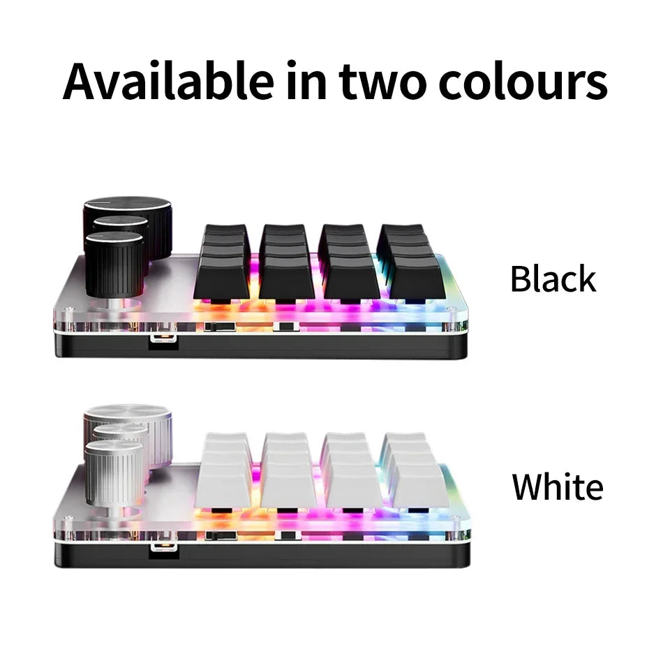 CowLost | product_id-16-key-3-knob-mechanical-gaming-keyboard-mini-keypad-usb-bluetooth-wireless-hot-swap |18