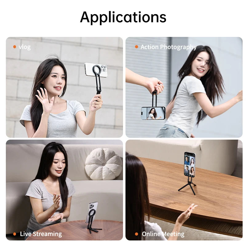 CowLost | ulanzi-ma30-carabiner-mounted-phone-tripod-for-iphone-15-14-13-12-pro-pro-max-dual-sided-magnet |1