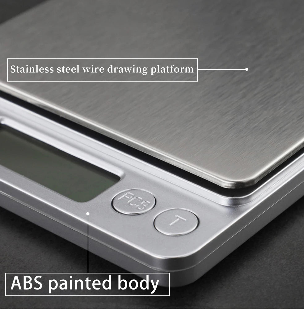 3kg/500g Digital Kitchen Scale 0.01g Precision Jewelry Food Weighing LCD Electronic