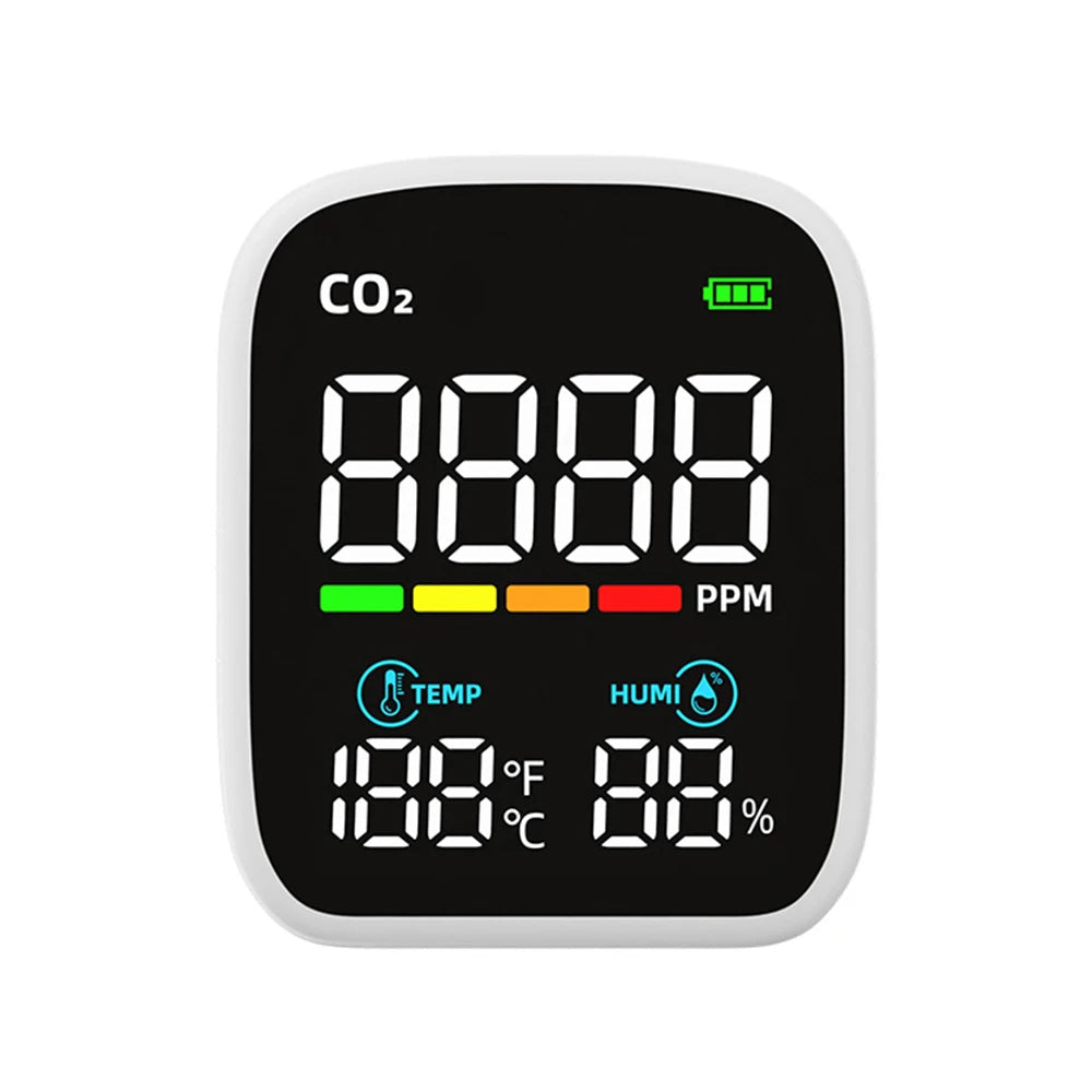 Portable WIFI Air Quality Tester with APP Control PM2.5 CO2 Temperature Humidity Meter