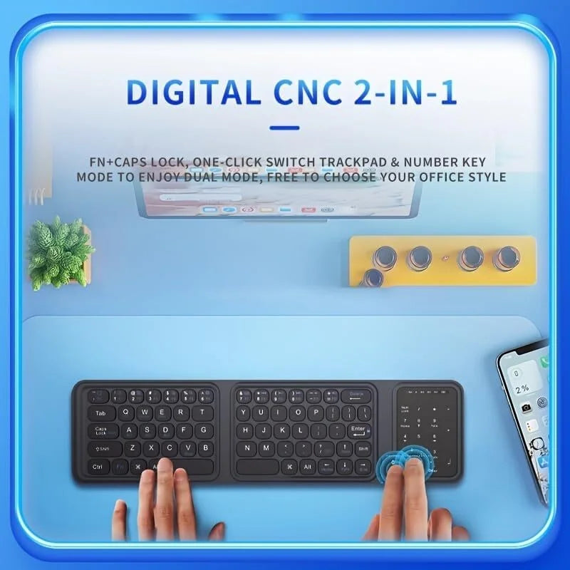 CowLost | product_id-jomaa-tri-fold-bluetooth-keyboard-with-pu-leather-cover-3-device-wireless-connection-for-tablet-phone-laptop |2