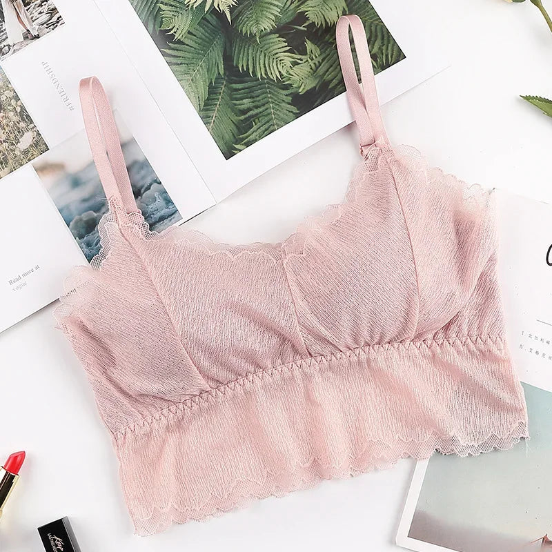 CowLost | product_id-wireless-padded-lace-bralette-crop-top-for-women-summer-lingerie |11