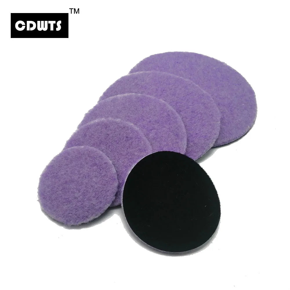 CowLost | cdwts-2-inch-mini-purple-wool-polish-pad-wax-for-automotive |2