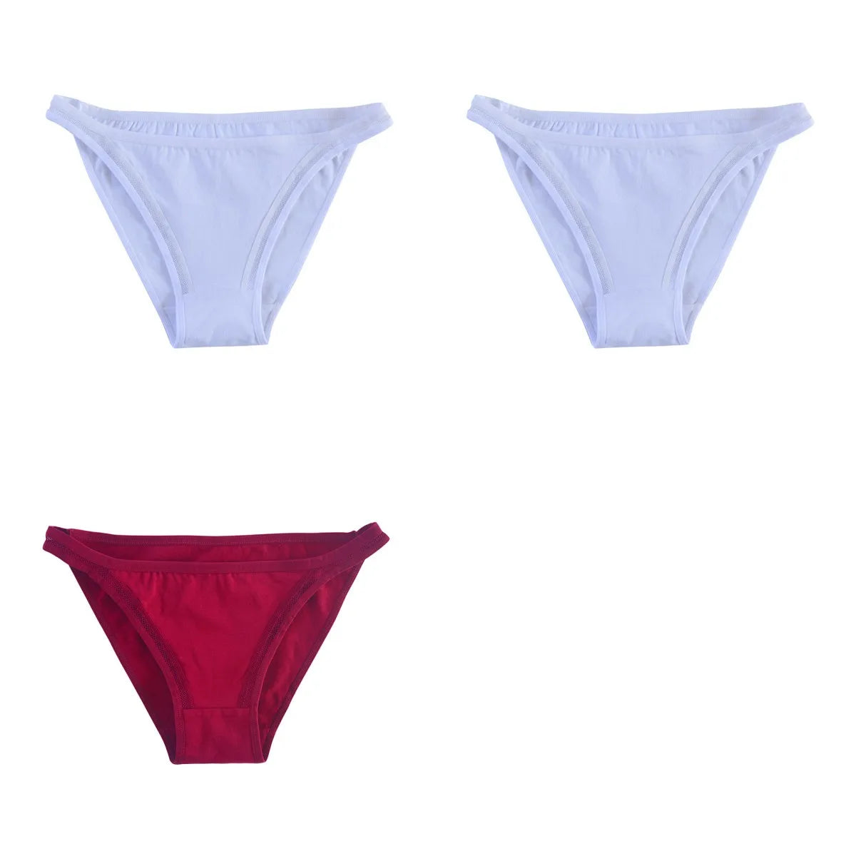 CowLost | product_id-3pcs-womens-cotton-low-rise-brazilian-briefs-with-mesh-sides-m-xl |32