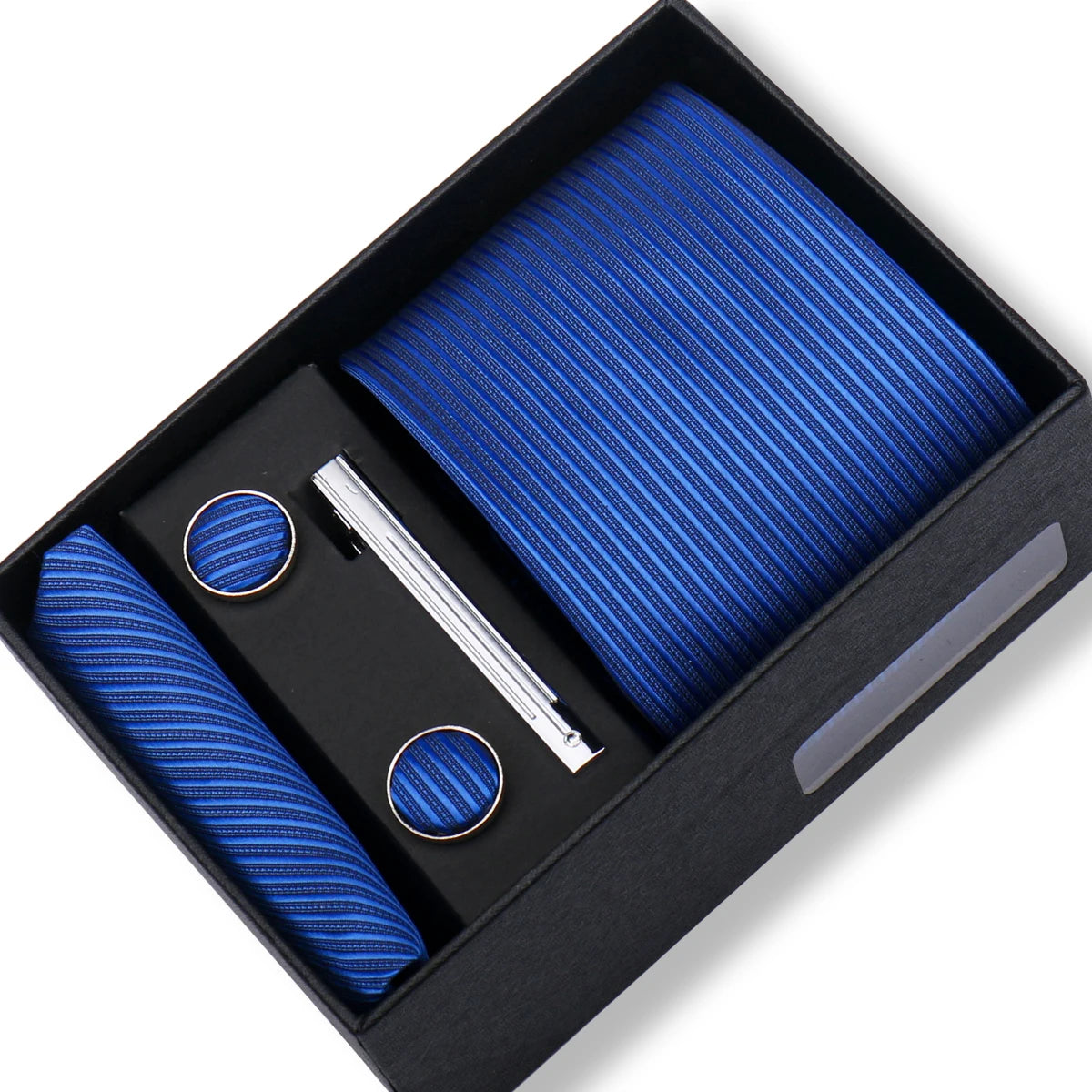 CowLost | tie-men-with-box-top-quality-business-ties-hanky-cufflink-set |100