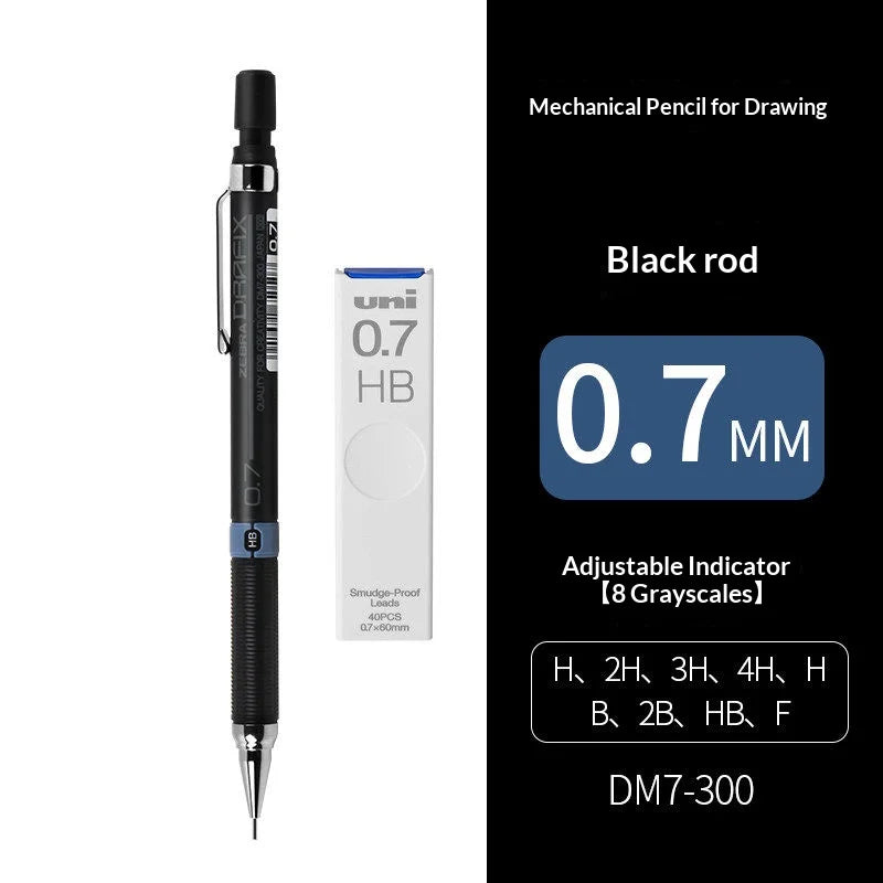 CowLost | product_id-zebra-dm5-300-mechanical-pencil-set-0-3-0-5-0-7-0-9mm-break-resistant-for-technical-drawing-and-school-use |25