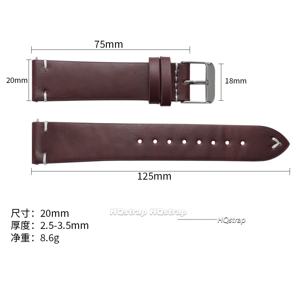 CowLost | bracelets-product_id-vintage-retro-calfskin-leather-quick-release-watch-band-18-22mm-universal-unisex-wrist-strap |11