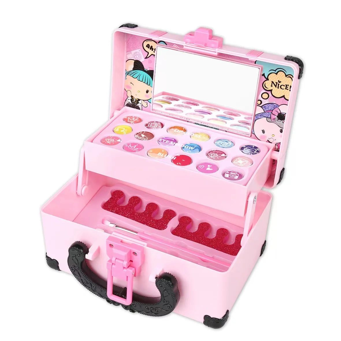 Kids Princess Makeup Play Set Non-Toxic Cosmetic Toy for Girls