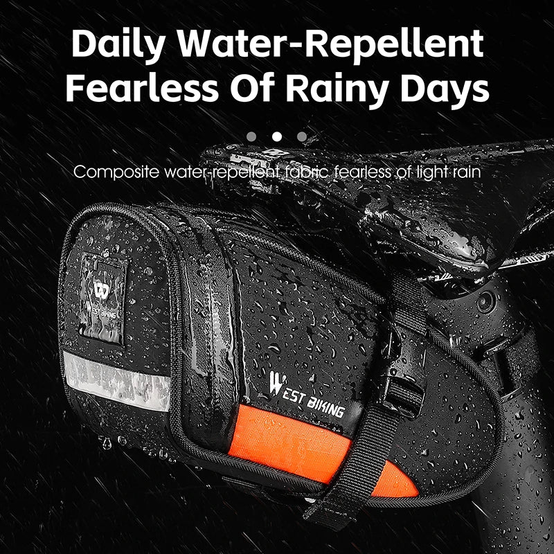 CowLost | west-biking-portable-bike-tail-bag-1-2l-reflective-cycling-bag-ultralight-waterproof |4