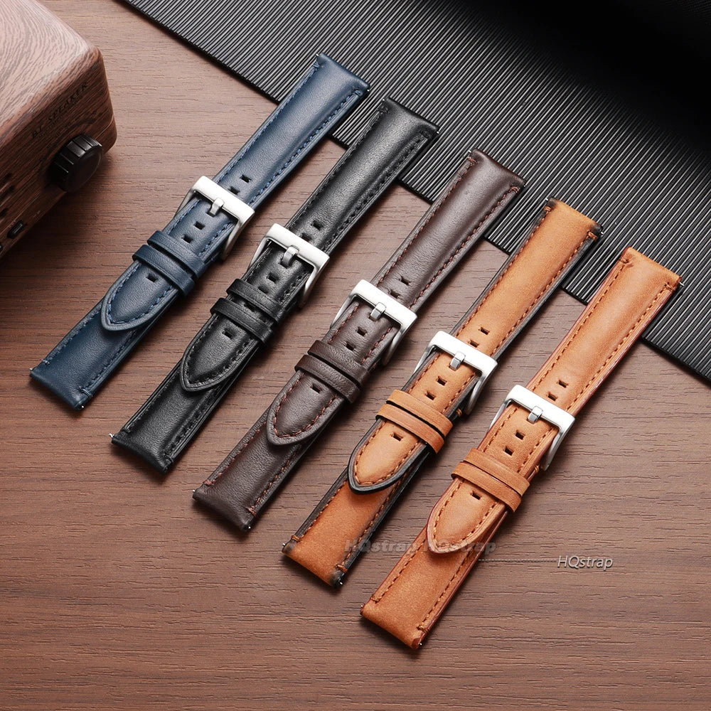 CowLost | product_id-vintage-brown-cowhide-leather-watch-strap-20mm-22mm-24mm-waterproof-quick-release-for-seiko-unisex |7