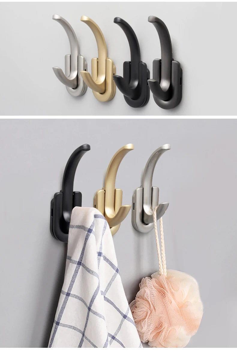 CowLost | modern-minimalist-zinc-alloy-black-clothes-hook-furniture |14