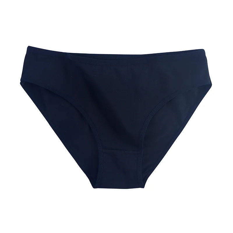CowLost | product_id-4pcs-cotton-women-s-solid-color-brief-panties-m-xl-soft-comfortable-underwear |6