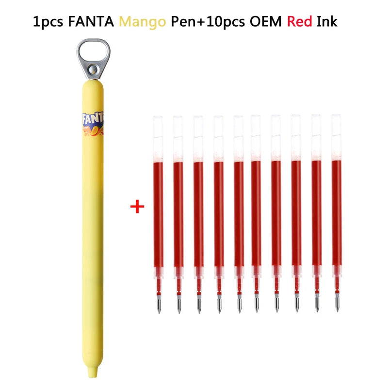 CowLost | product_id-kaco-fanta-collab-sprint-pop-up-0-5mm-black-gel-pen-side-knock-smooth-writing-stationery |32