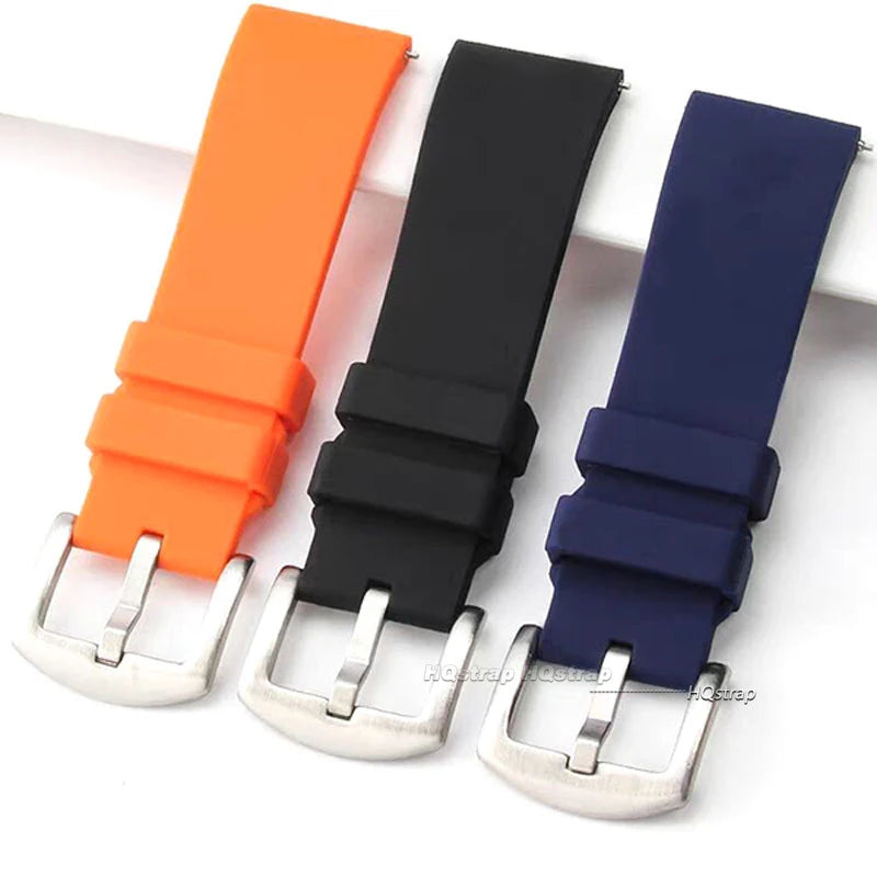 CowLost | product_id-quick-release-silicone-sports-watch-strap-18-24mm-black-green-orange-blue |11