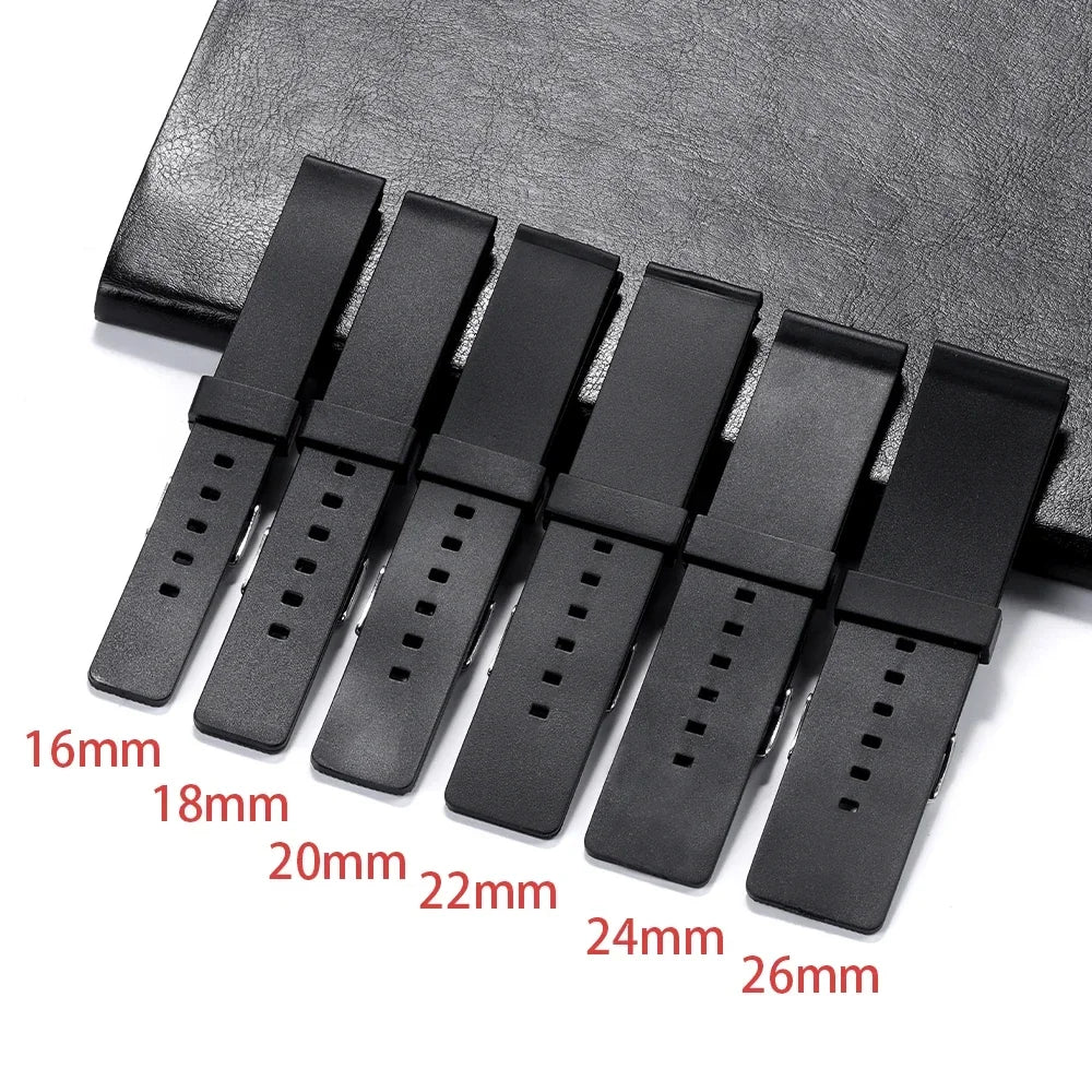 CowLost | product_id-waterproof-rubber-pvc-watch-strap-for-seiko-rolex-16-26mm-universal-sport-bracelet |2