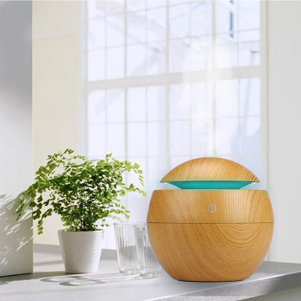 CowLost | product_id-portable-mini-wood-grain-spherical-desktop-air-humidifier-purifier-aromatherapy-machine |3