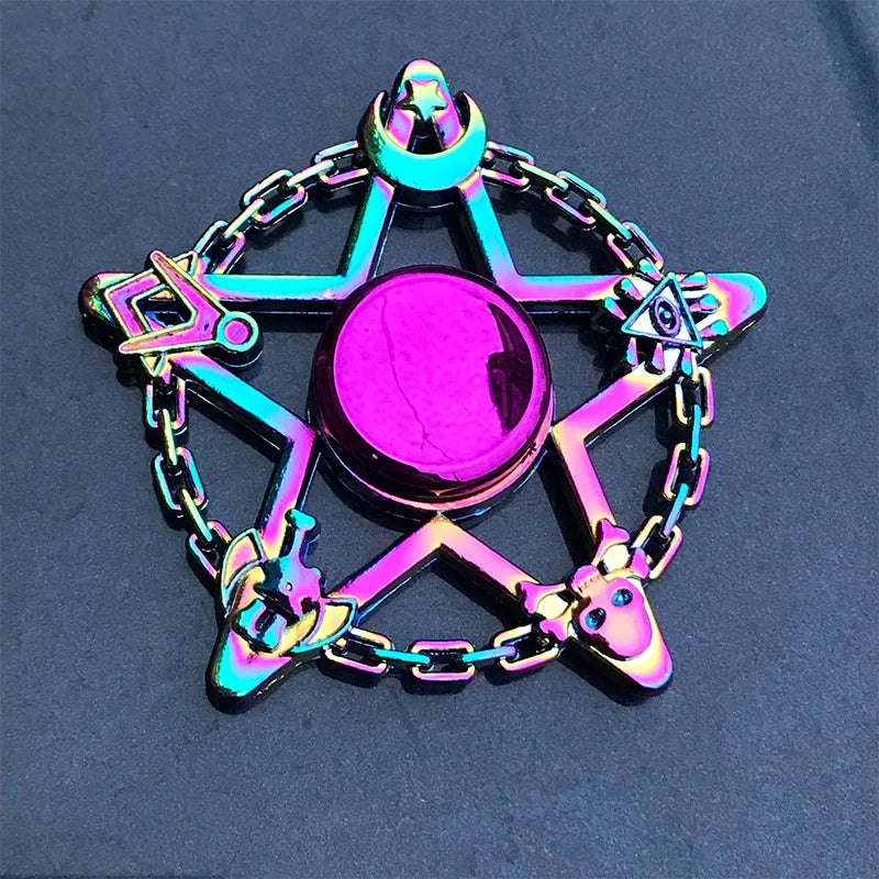 CowLost | product_id-metal-rainbow-gradient-fidget-spinner-r188-mute-bearing-anti-anxiety-edc-hand-toy |21