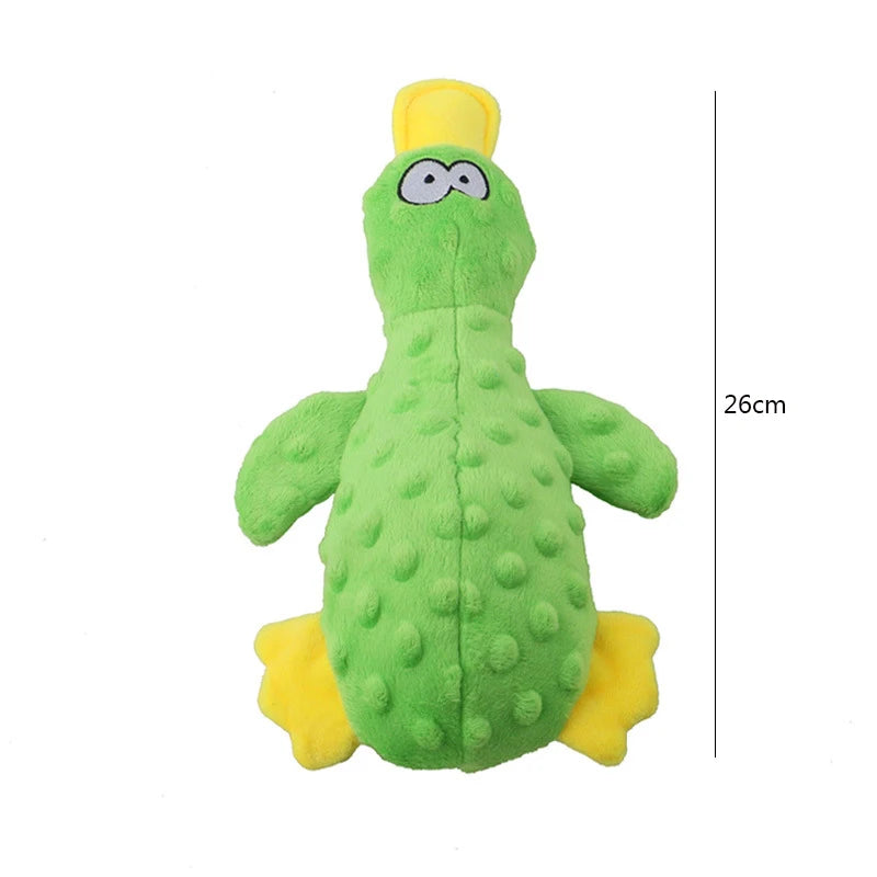 CowLost | dog-kennel-run-accessories-plush-duck-squeaky-dog-chew-toy |15