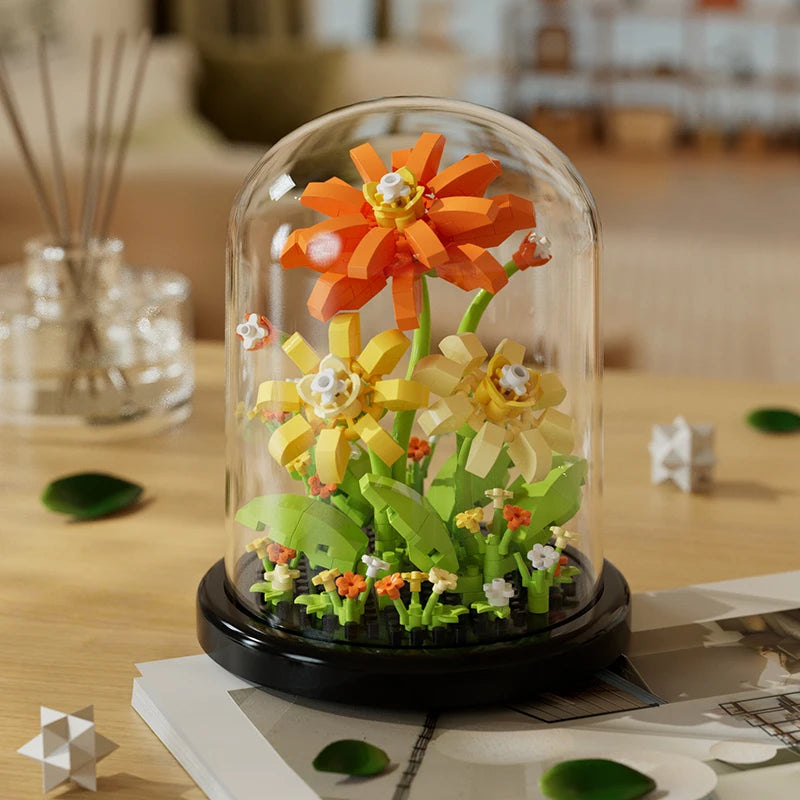 CowLost | product_id-micro-particle-building-block-sunflower-bouquet-diy-puzzle-toy-desktop-decoration |23