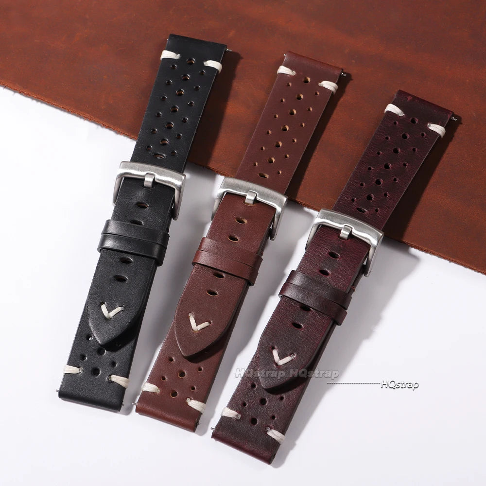 CowLost | product_id-breathable-retro-genuine-oil-wax-cowhide-leather-watchband-20-22mm-business-strap |8