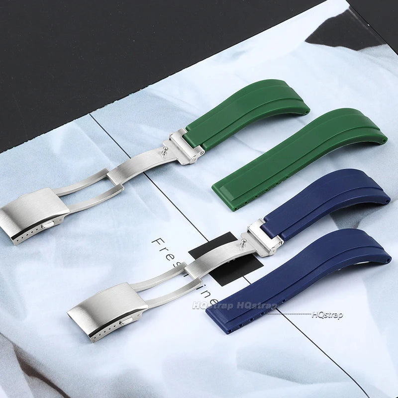 CowLost | product_id-20mm-silicone-rubber-watchband-for-rolex-submariner-gmt-master-daytona-black-red-green-blue |3