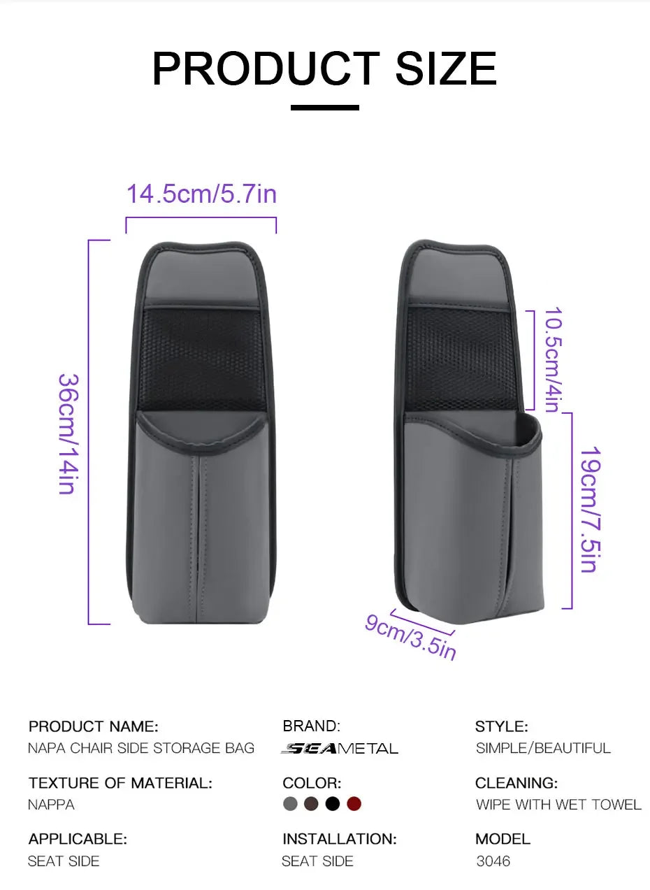 CowLost | mobile-phone-car-mounts-product_id-car-seat-side-storage-bag-hanging-organizer-with-tissue-holder-and-mesh-pocket-for-phone-bottle |17