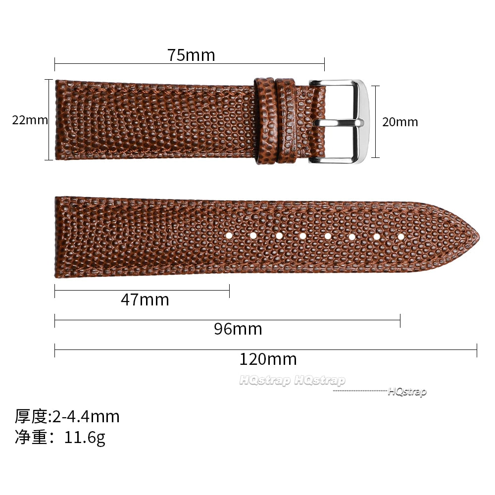 CowLost | product_id-hqstrap-leather-lizard-texture-watchband-14-22mm-unisex-pin-buckle-for-seiko |7