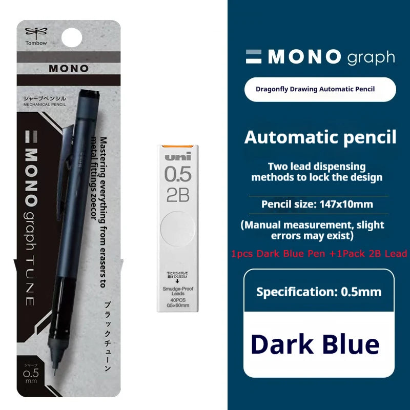 CowLost | product_id-tombow-mono-graph-tune-0-5mm-mechanical-pencil-low-center-gravity-shake-to-eject-lead-for-writing-drawing |25