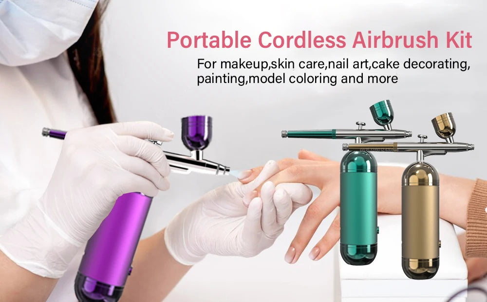 CowLost | airbrush-nails-with-compressor-portable-airbrush-nail-machine |8