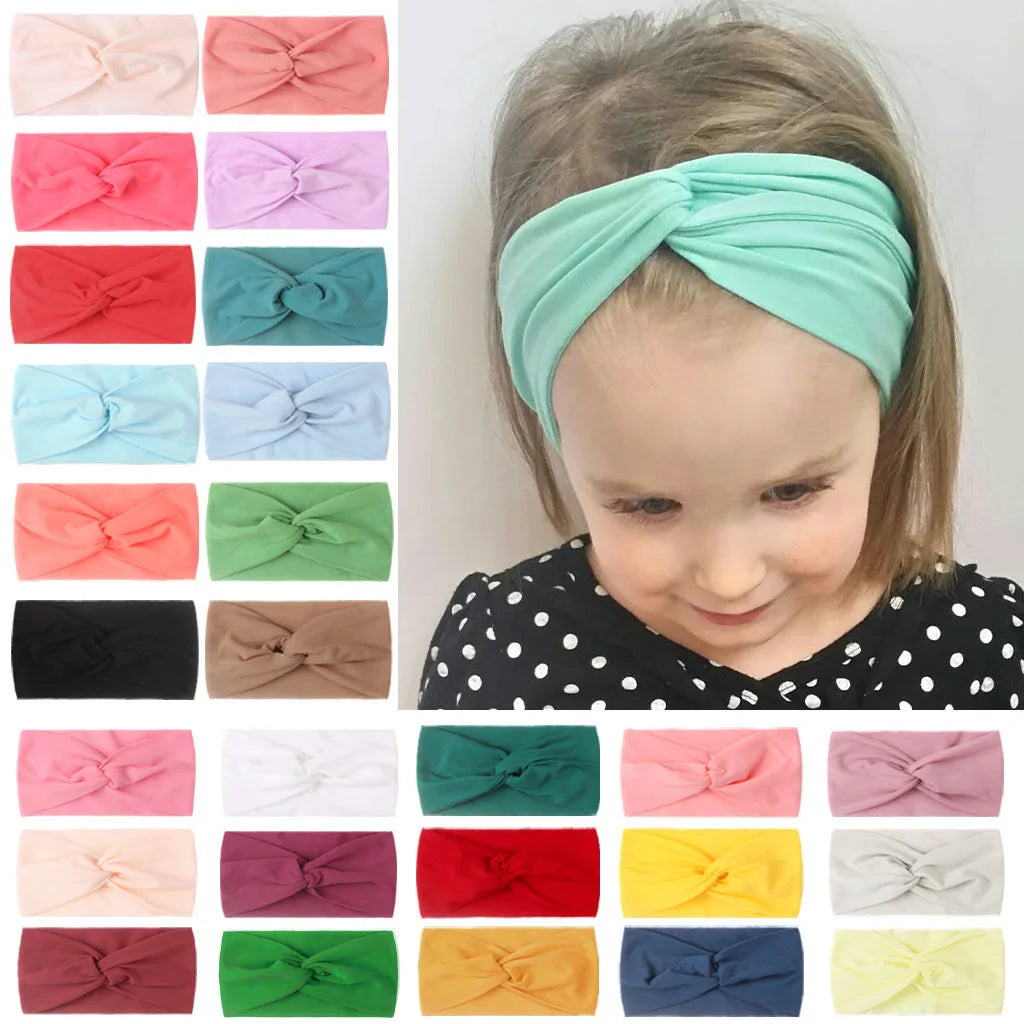 10 Pcs Super Soft Nylon Headbands Elastic Hair Bands