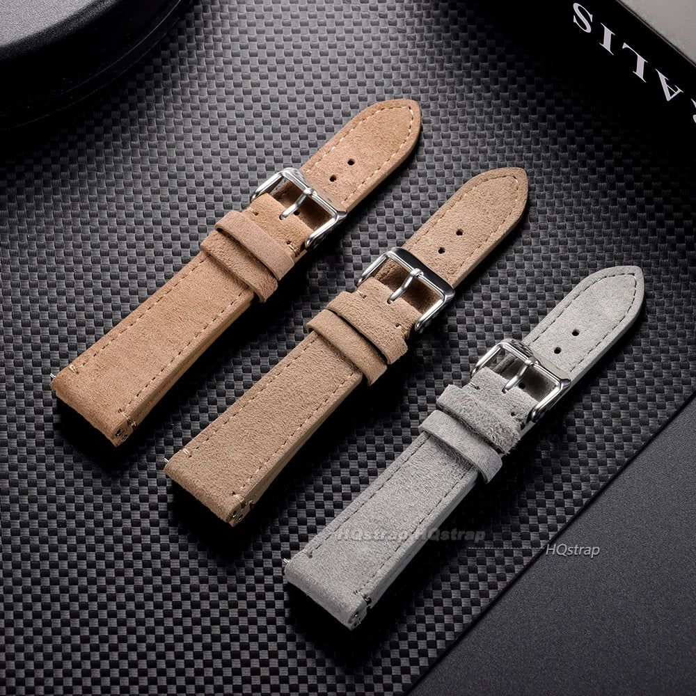 CowLost | bracelets-product_id-vintage-suede-leather-watch-strap-20mm-22mm-handmade-quick-release-for-seiko-rolex-universal |3