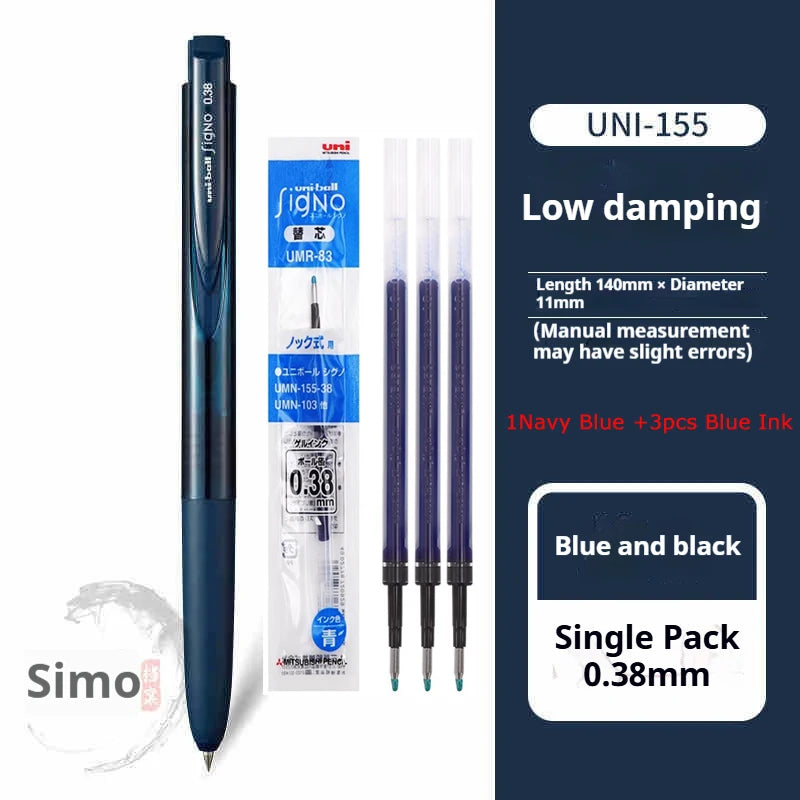 CowLost | product_id-mitsubishi-uni-signo-umn155-gel-pen-0-38-0-5mm-black-red-blue-quick-dry-smooth-low-friction |47