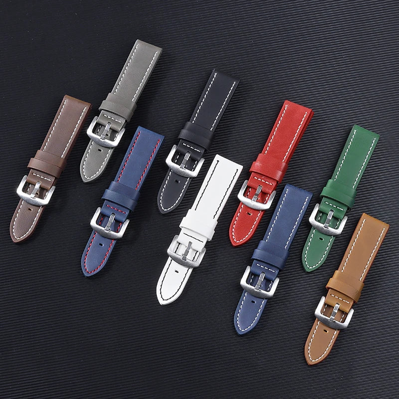CowLost | product_id-universal-genuine-leather-waterproof-watch-strap-replacement-for-rolex-seiko-18-20-22-24mm |16