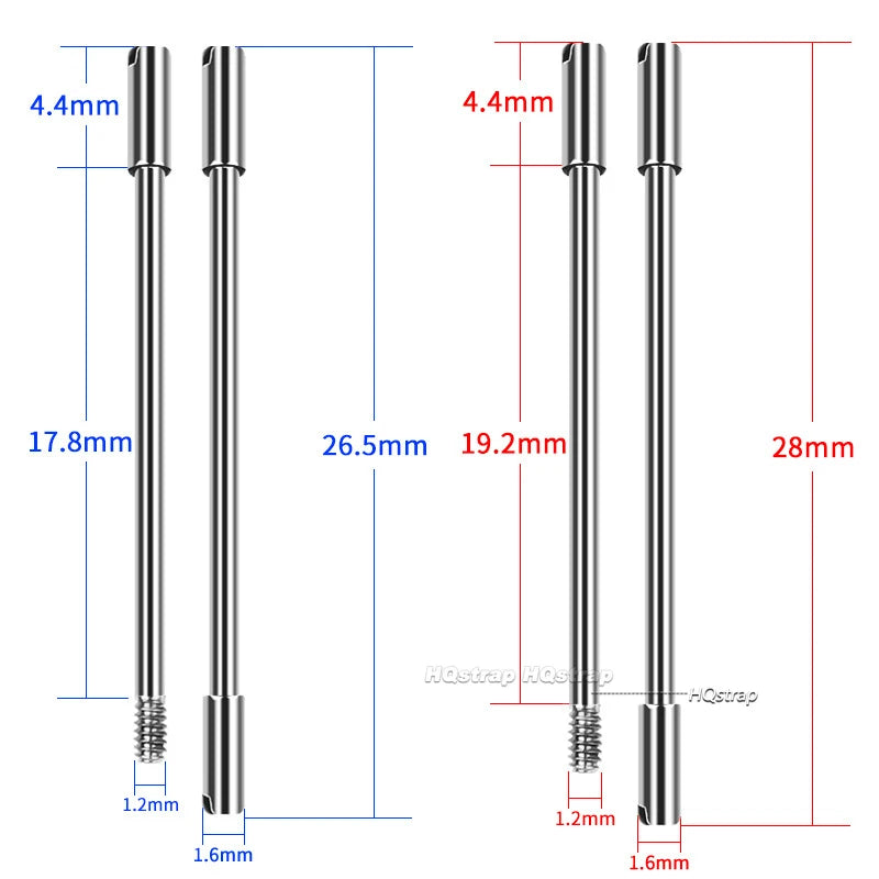 Stainless Steel Watch Band Screw Rod for AP Strap 26.5mm 28mm Connector Link Replacement Parts