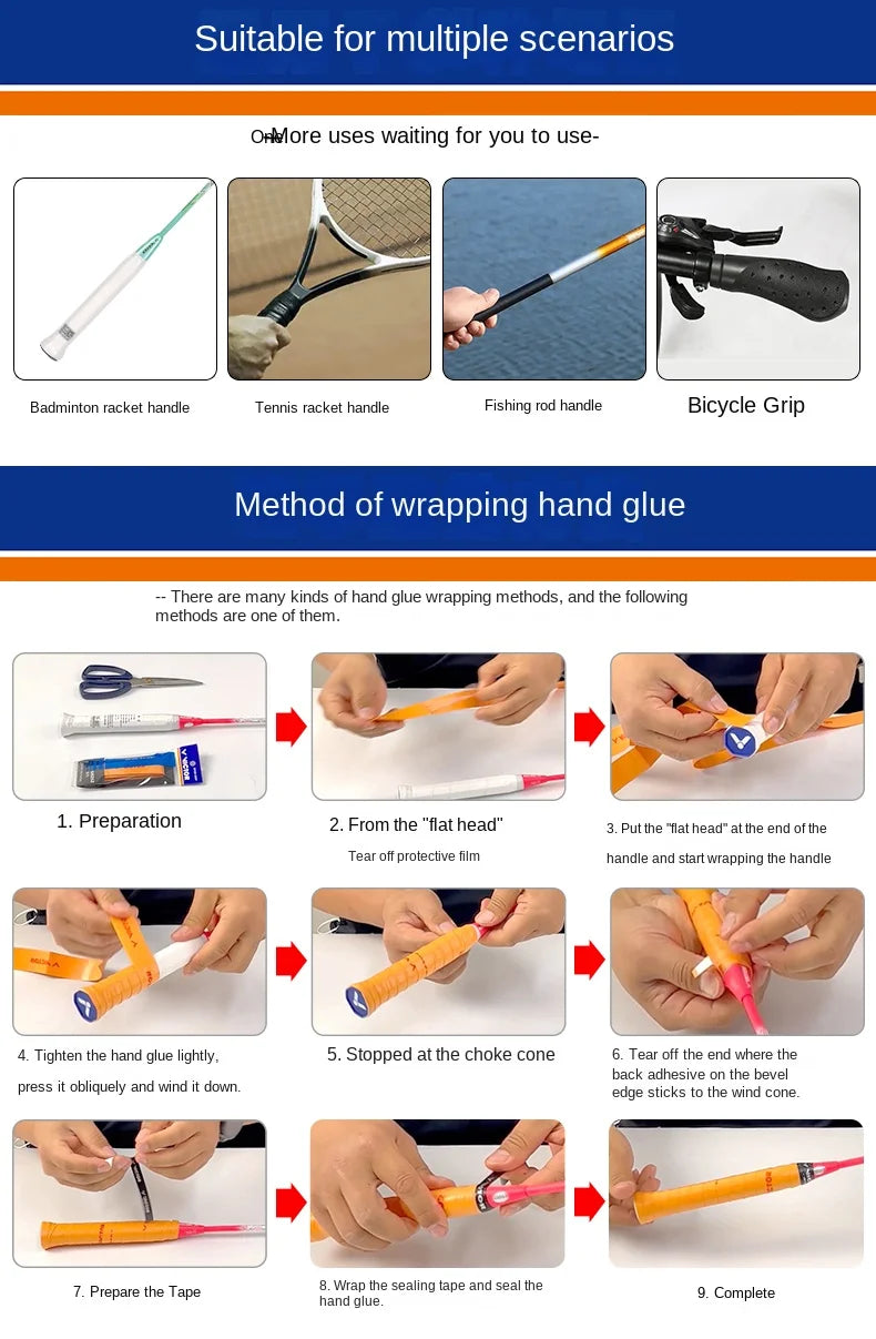 CowLost | sporting-goods-10pcs-victor-original-hand-glue-sweat-absorbent-non-slip-badminton-racket-strap-gr200 |14