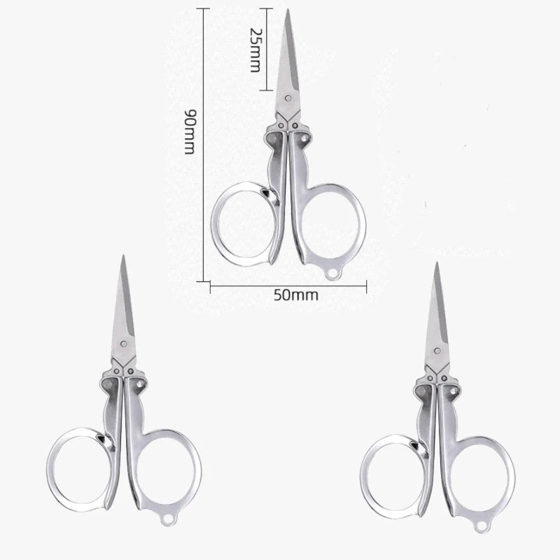 1/3pcs Stainless Steel Foldable Scissors