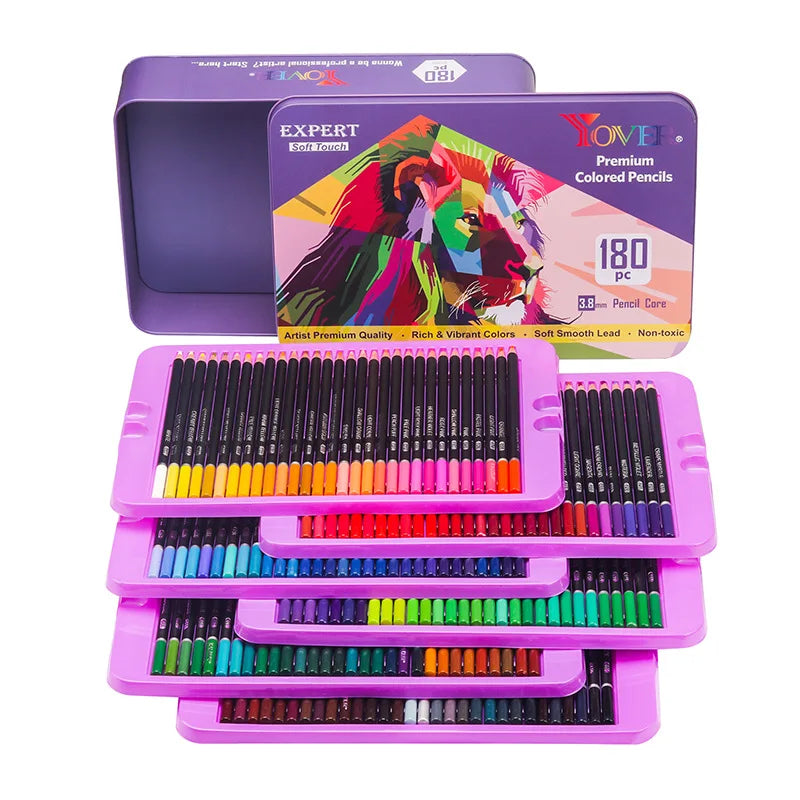 CowLost | art-pencils-product_id-180-color-oily-paint-pencils-set-in-iron-gift-box-for-art-school-drawing |2