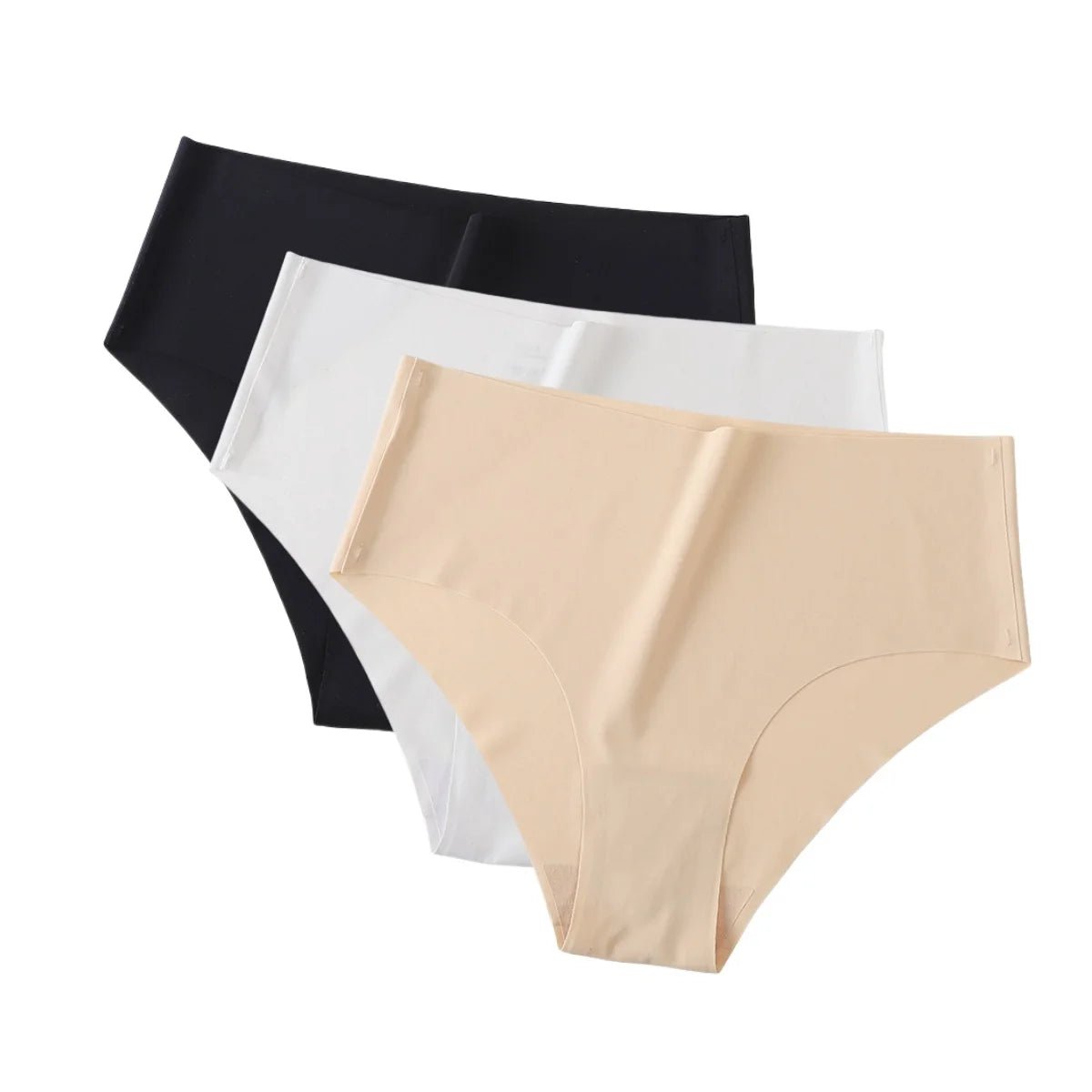 CowLost | product_id-3pcs-women-high-waist-seamless-breathable-ice-silk-stretch-panties-xs-xl |11
