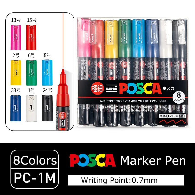 CowLost | product_id-uni-posca-marker-set-pc-1m-3m-5m-8k-17k-non-toxic-permanent-manga-paints-36-colors |63