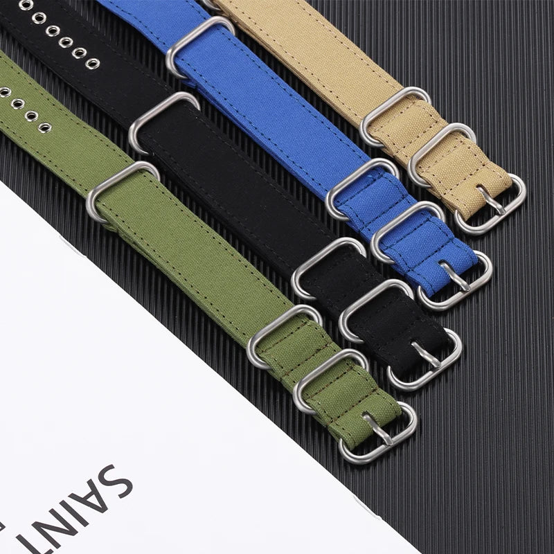 CowLost | product_id-canvas-nylon-watch-strap-with-stainless-steel-buckle-for-seiko-smartwatches-18-20-22-24mm |15