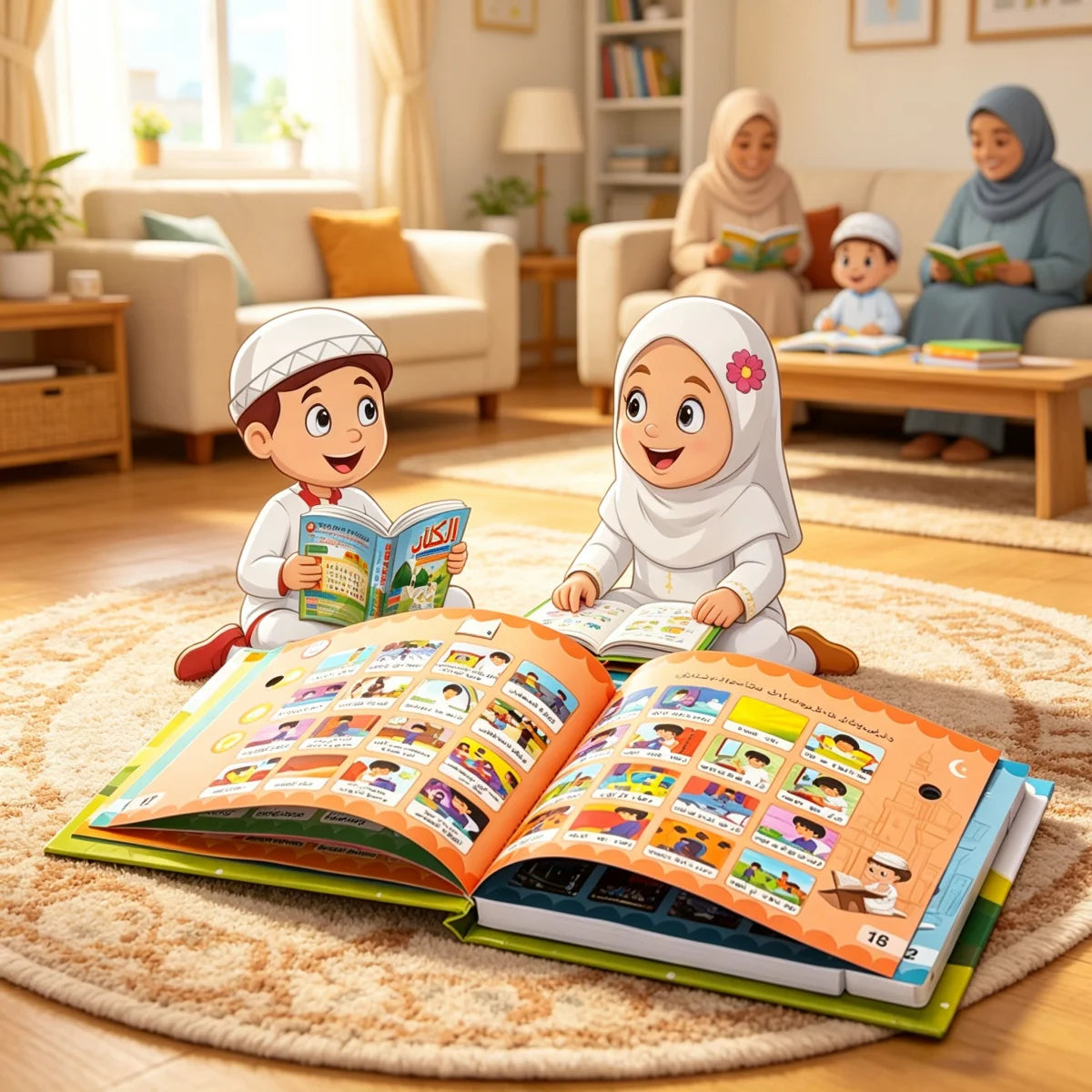 Muslim Children's Bilingual Arabic-English Electronic Educational Sound Book