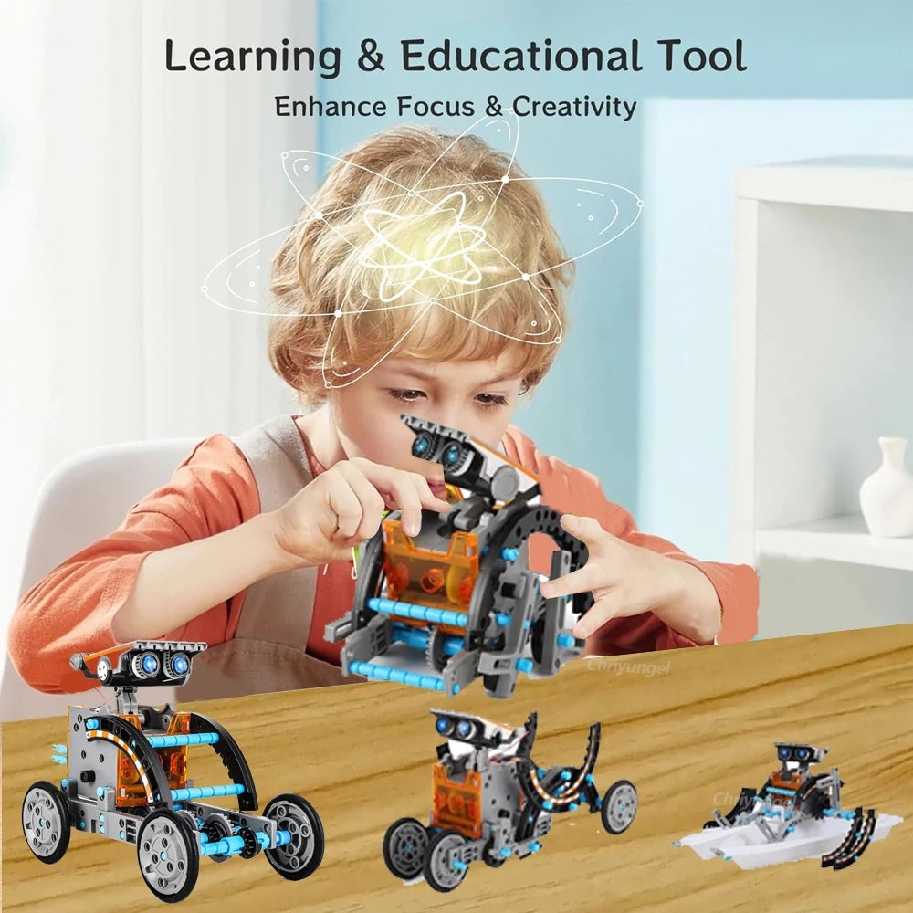 13-in-1 Solar Robot Kit DIY STEM Science Toys for Kids Gifts
