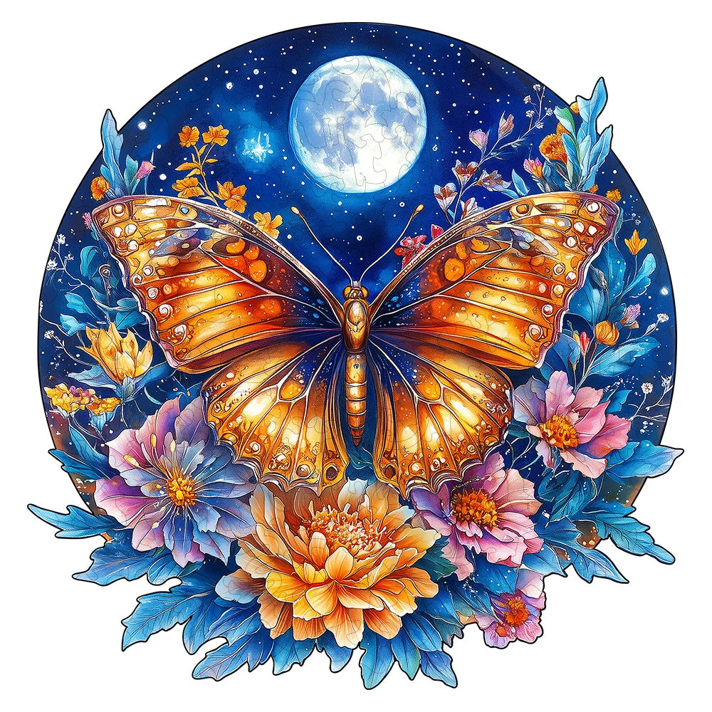 CowLost | wooden-puzzles-for-adults-colorful-butterfly-jigsaw-puzzles-unique-shapes-pieces-insects-puzzles-fabulous-gift-for-kids-and-adu |1