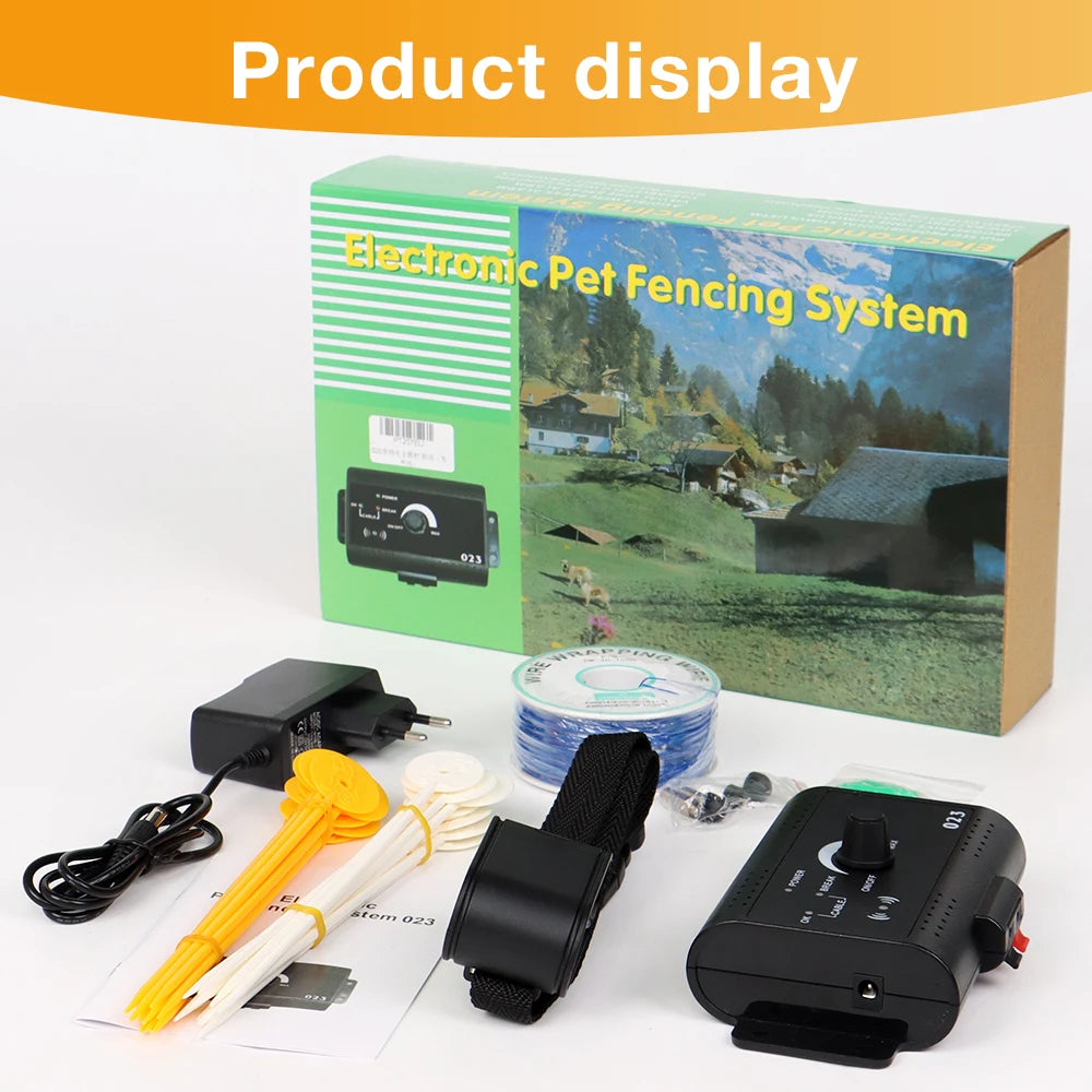 HT-023 Rechargeable Electronic Dog Fence & Training Collar System