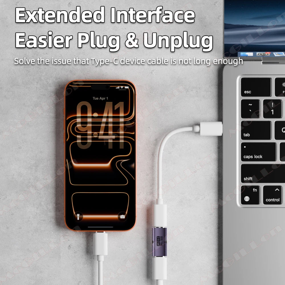 CowLost | video-product_id-pd240w-usb-c-female-to-female-otg-adapter-240w-pd3-1-fast-charging-80gbps-data-16k-60hz-video-support |5