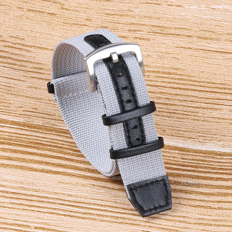 CowLost | product_id-20mm-22mm-nylon-and-genuine-leather-watch-strap-for-khaki-field-outdoor-sport-men |10