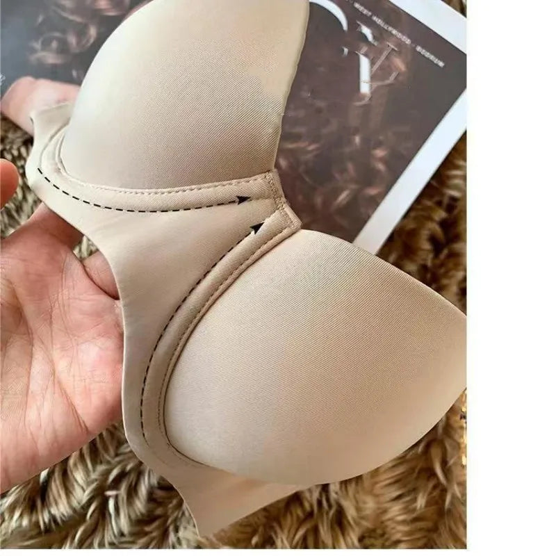 CowLost | product_id-seamless-wireless-push-up-padded-1-2-cup-bra-for-women-comfortable-invisible-brassiere |9