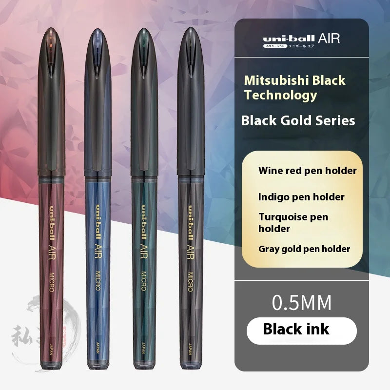CowLost | product_id-uni-ball-air-uba-188-black-gold-series-gel-pen-quick-dry-high-end-office-pen |17